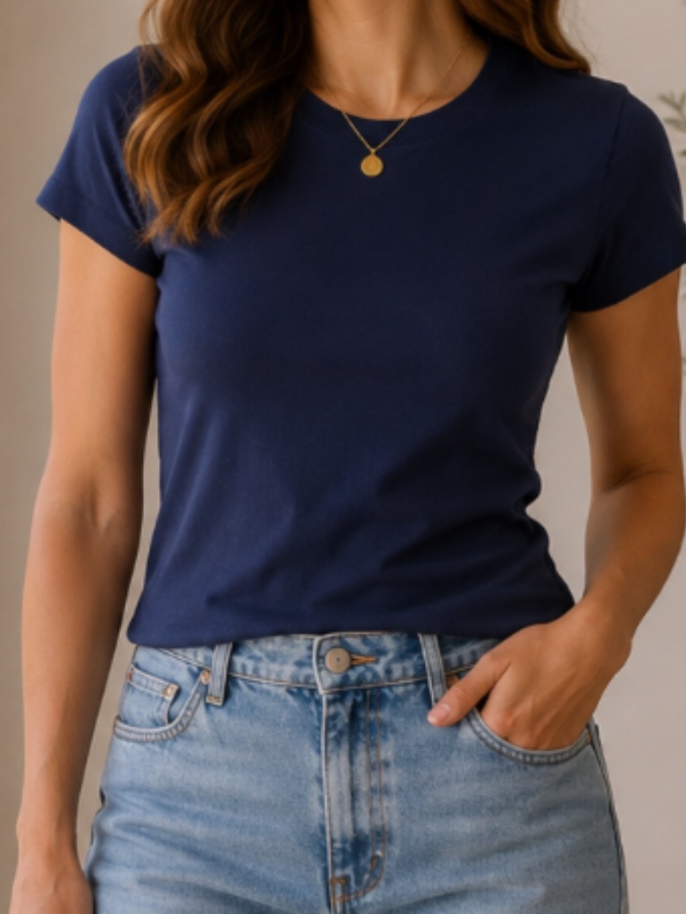 Madewell Navy Ribbed Short Sleeve Tee Women’s Size XXS
